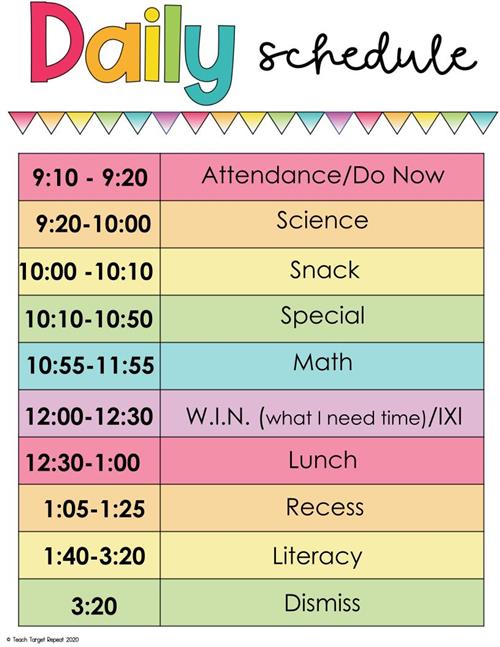 Daily Schedule